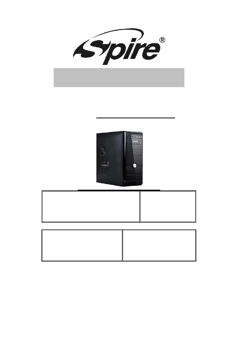 Spire COOLBOX 212 / SPD212BP-420W-PFC22-HD3 User Manual | 10 pages