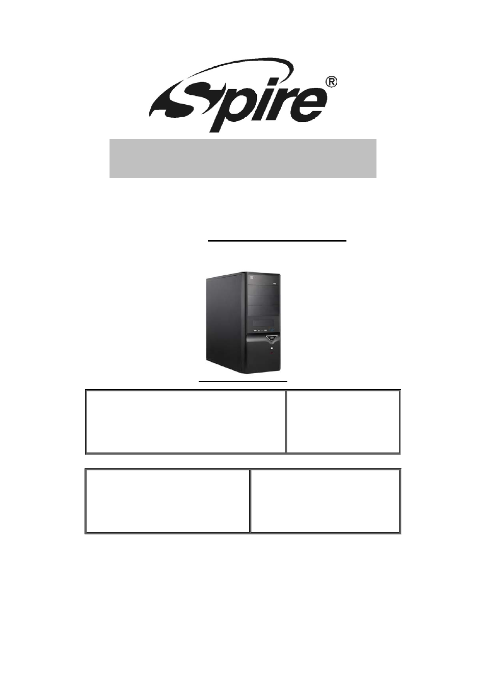 Spire COOLBOX 2215 / SP2215B-420W-PFC-HD3 User Manual | 10 pages