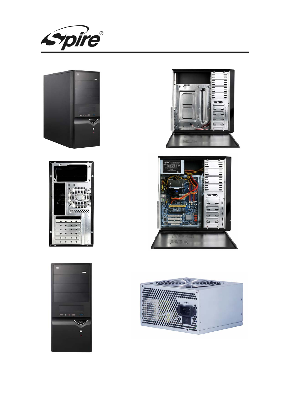 Spire corp | Spire COOLBOX 2215 / SP2215B-420W-PFC-HD3 User Manual | Page 8 / 10