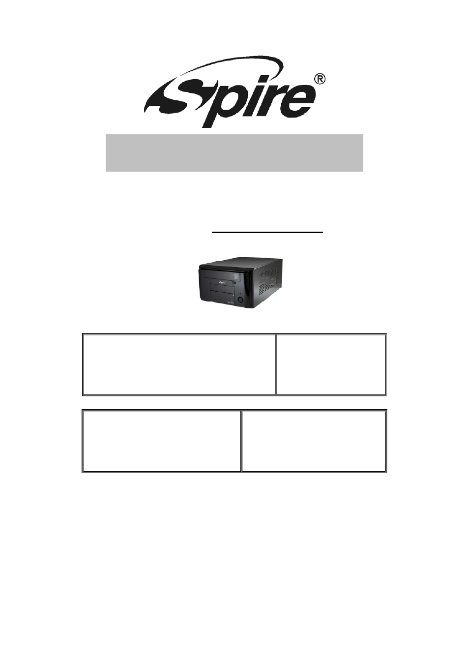 Spire POWERCUBE 210 / SPM210B-300W-PFC User Manual | 7 pages