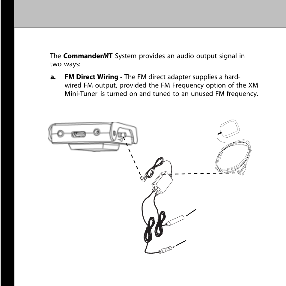 Connection options | Audiovox CommanderMT 128-7902A User Manual | Page 16 / 22