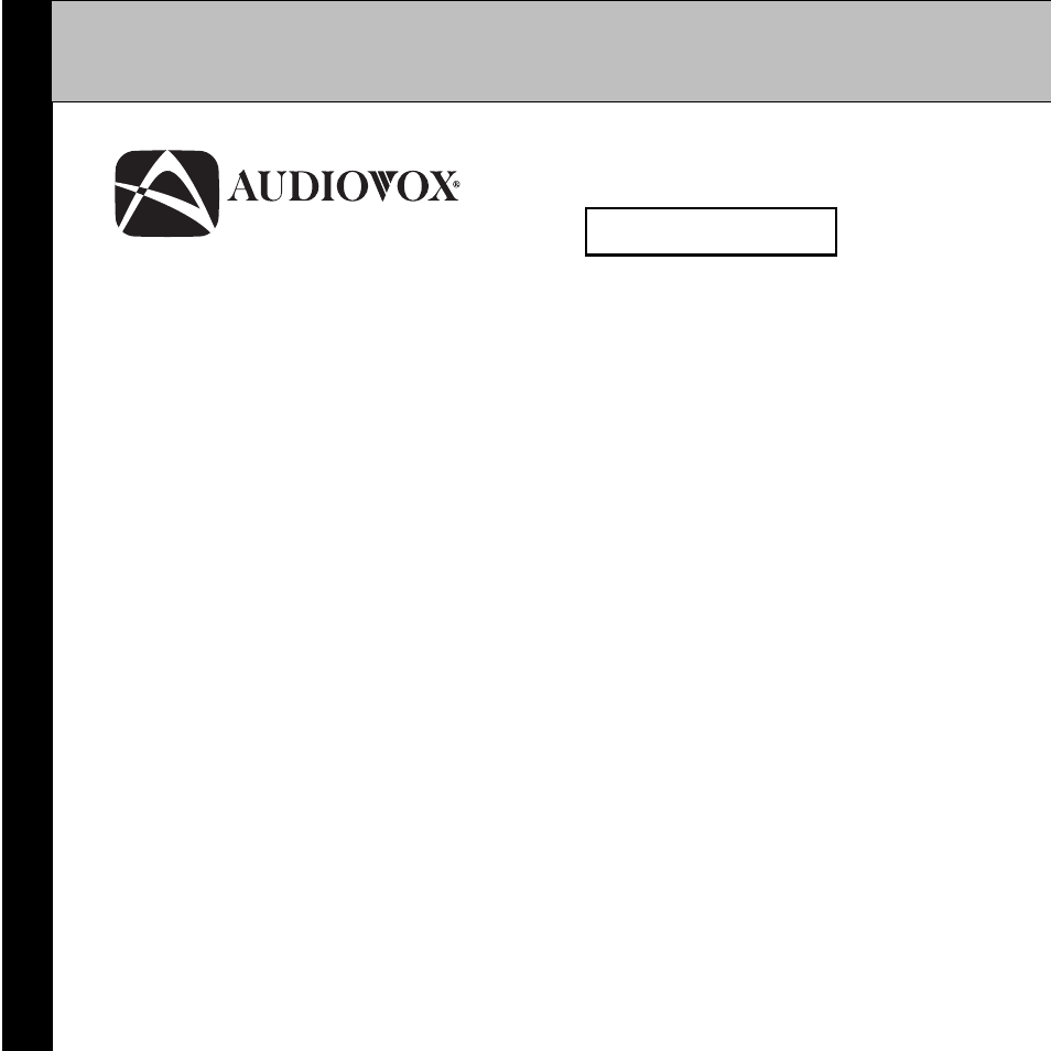 Audiovox CommanderMT 128-7902A User Manual | Page 20 / 22