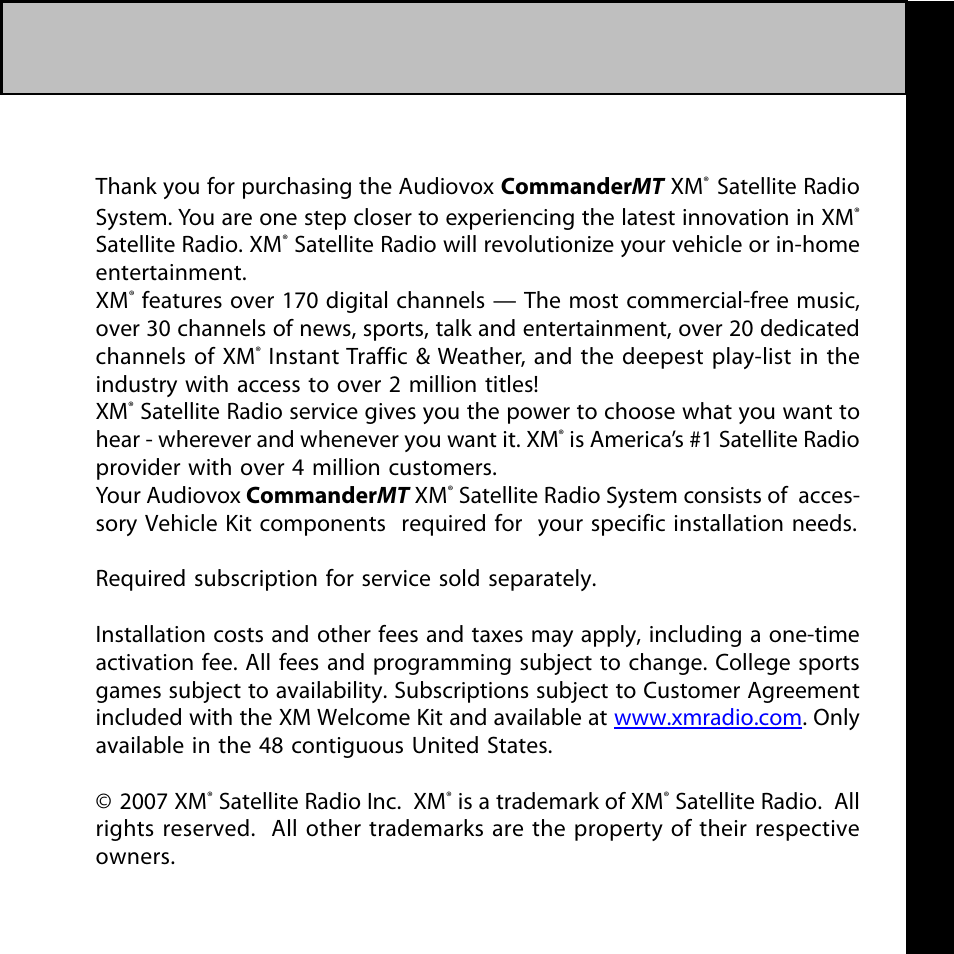 Audiovox CommanderMT 128-7902A User Manual | Page 3 / 22
