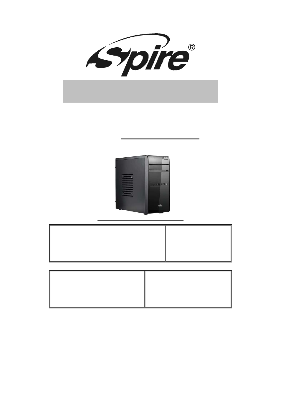 Spire PRESTA / SP3401B-420W-PFC22-2 User Manual | 8 pages