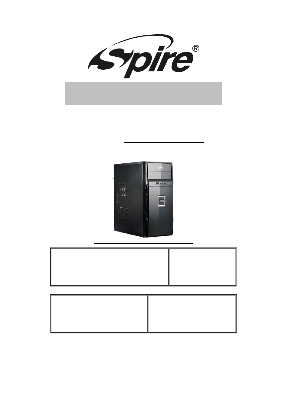 Spire DANTE INCL.420W PSU / SP1302B-420W-PFC22-2 User Manual | 8 pages