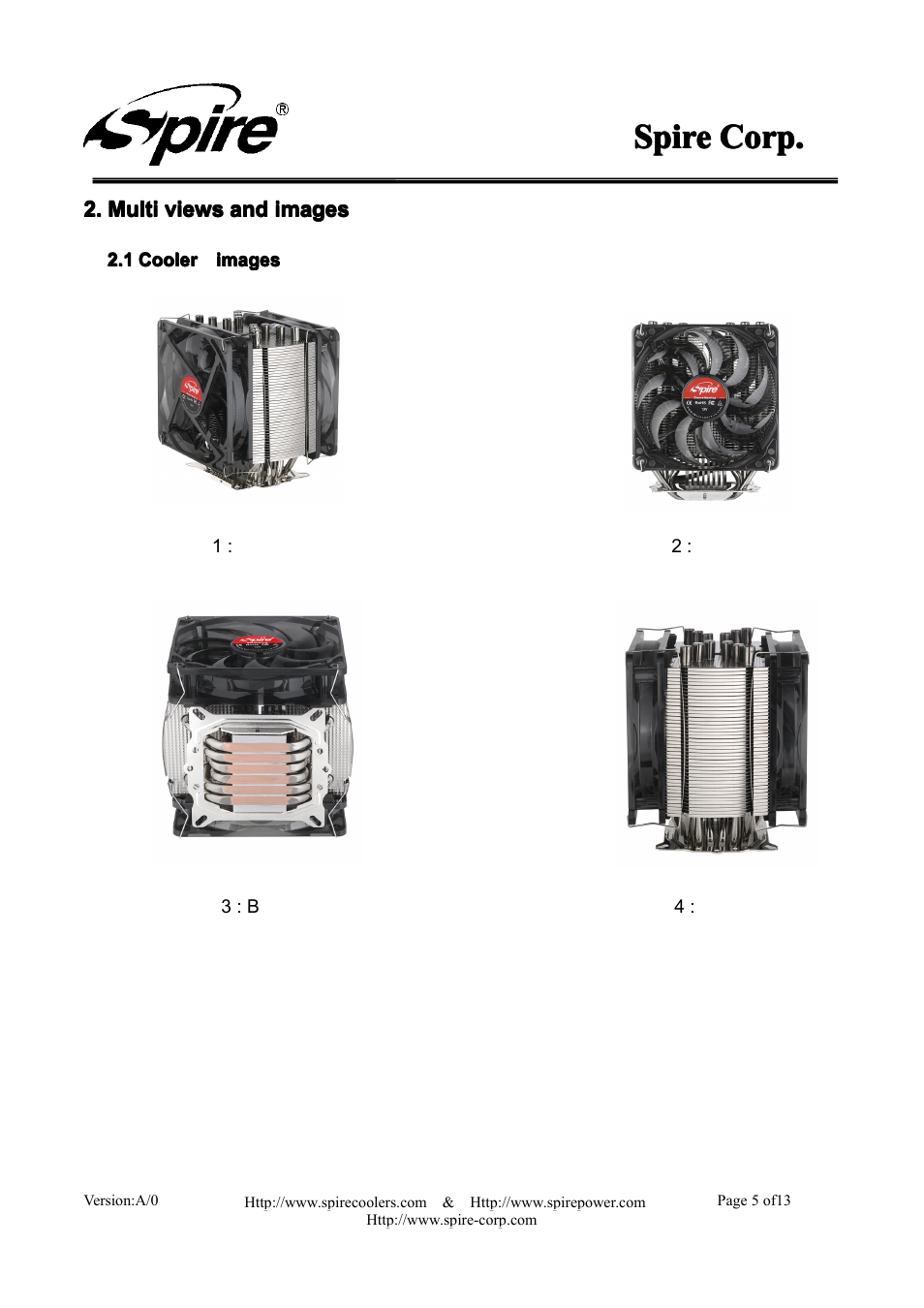 Spire, Spire spire corp. corp. corp. corp | Spire GEMINI REV. 4 / SP986N1-V3-2P User Manual | Page 5 / 13