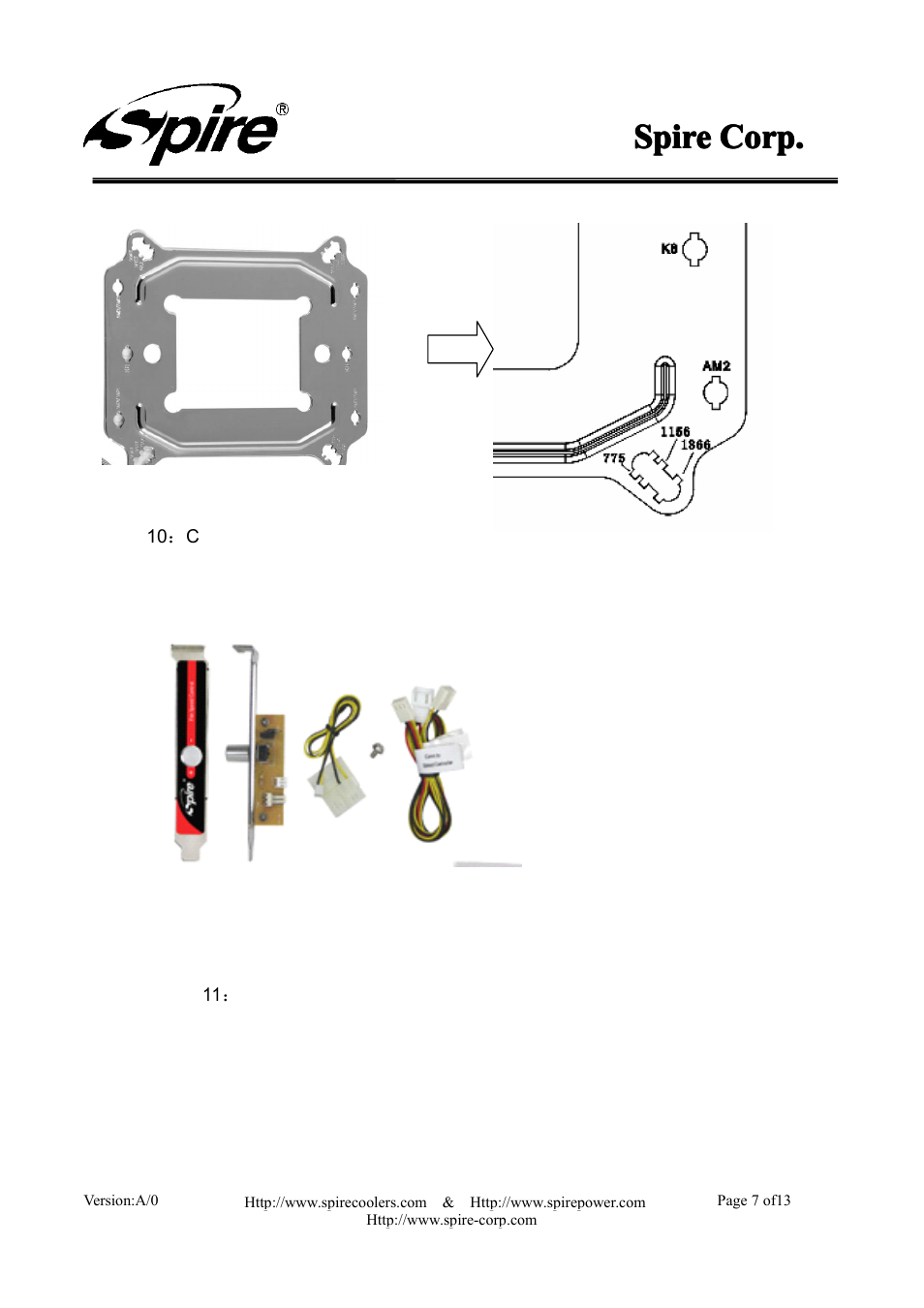 Spire, Spire spire corp. corp. corp. corp | Spire GEMINI REV. 4 / SP986N1-V3-2P User Manual | Page 7 / 13