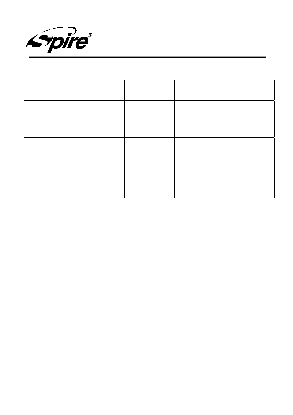 Spire corp | Spire STORM 532 / SP532S7 User Manual | Page 12 / 13