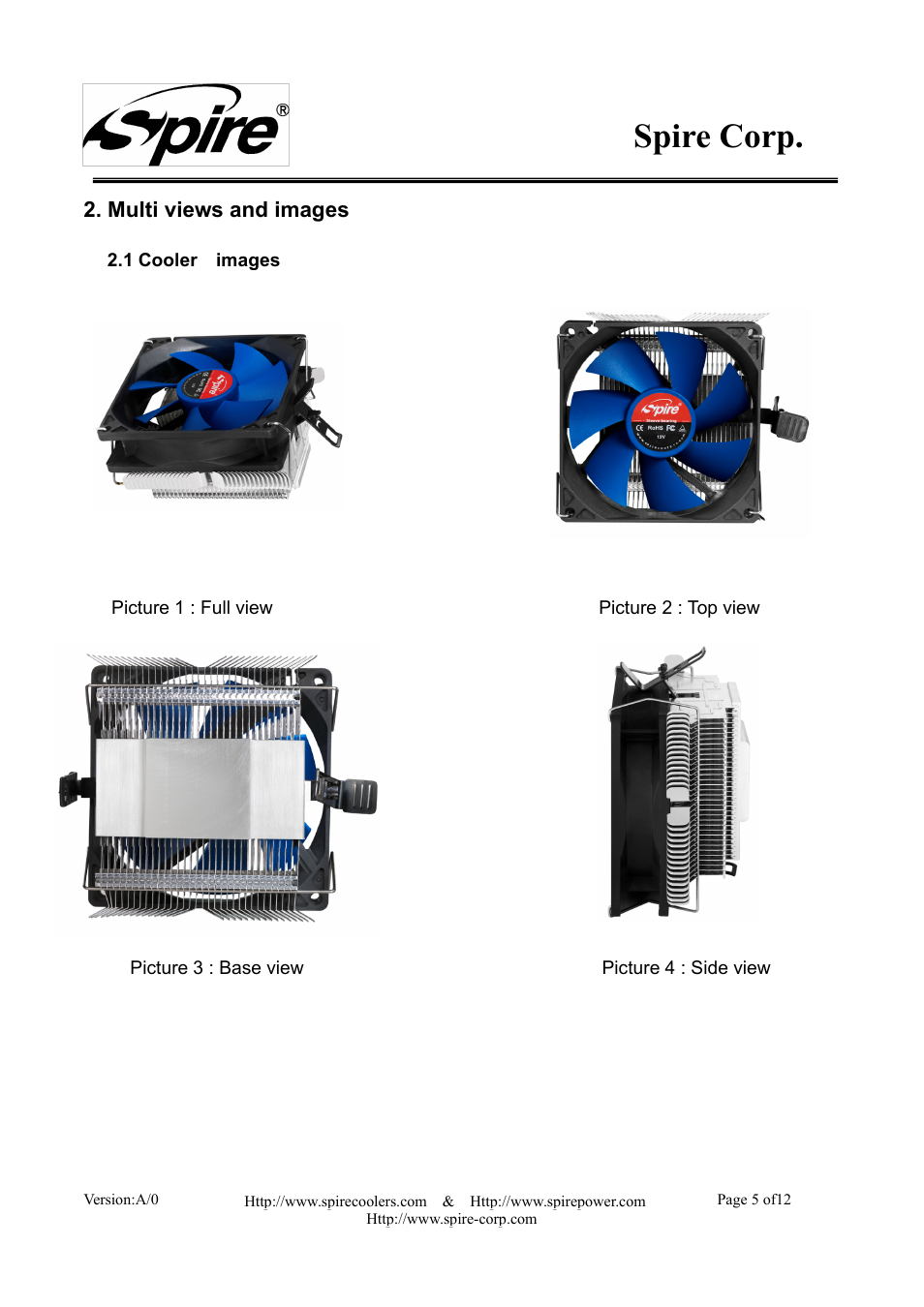 Spire corp | Spire SIGOR IV PWM / SP543S1-PWM User Manual | Page 5 / 12