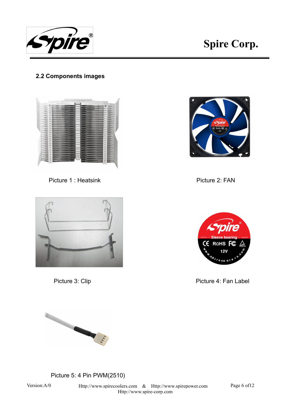 Spire corp | Spire SIGOR IV PWM / SP543S1-PWM User Manual | Page 6 / 12