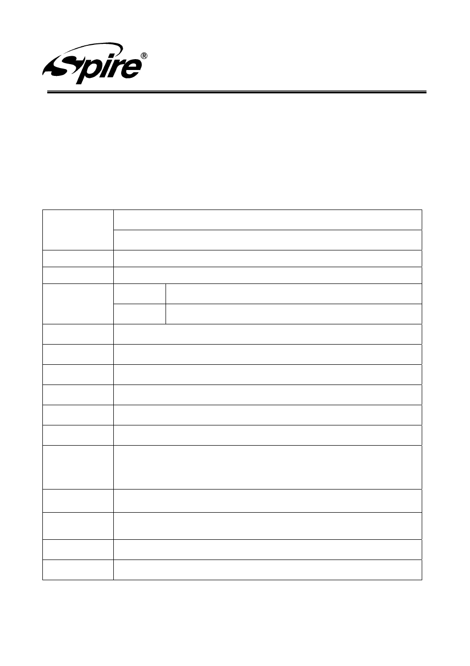 Spire corp | Spire STARFLOW 533 PWM / SP533S7-PWM User Manual | Page 7 / 12