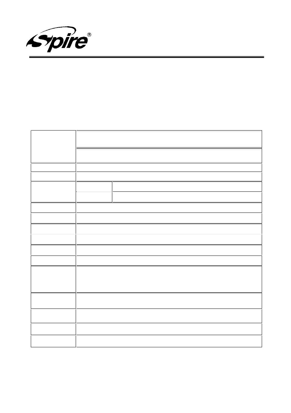 Spire corp | Spire STARCORE PWM / SP854S3-1-PWM User Manual | Page 7 / 12