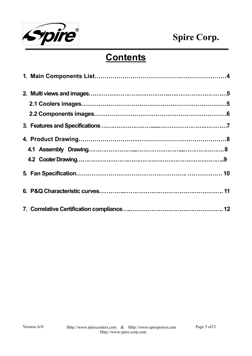 Spire STARFLOW / SP601S7 User Manual | Page 3 / 12