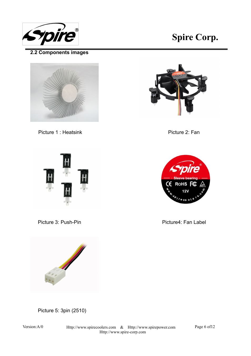 Spire corp | Spire STARFLOW / SP601S7 User Manual | Page 6 / 12