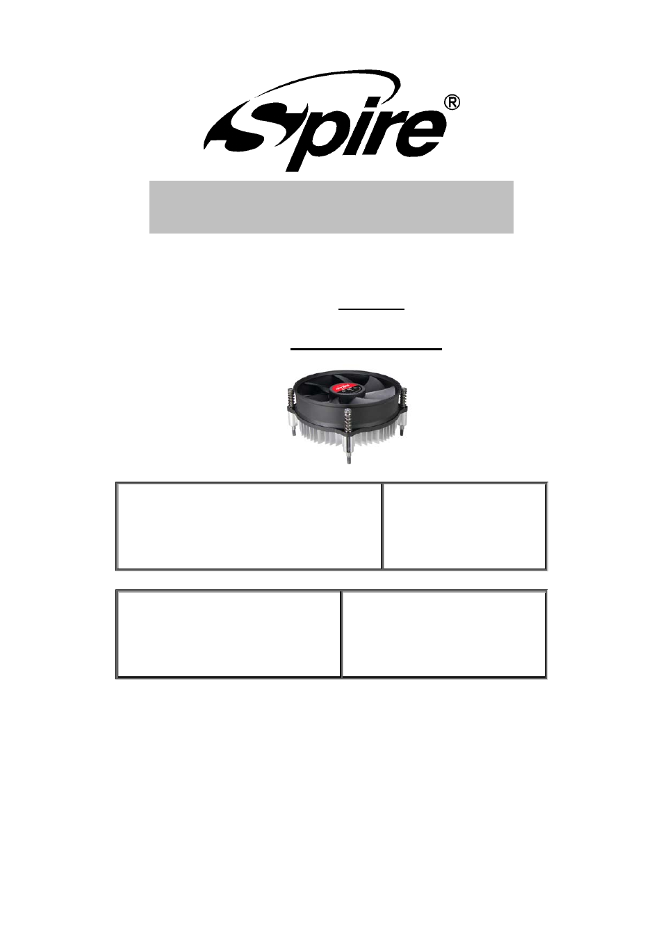 Spire MINATO / SP530S0 User Manual | 12 pages
