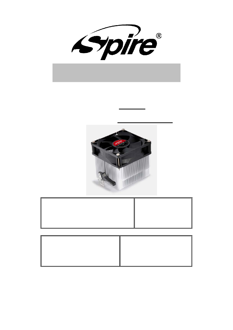 Spire STARCORE / SP854S3 User Manual | 13 pages