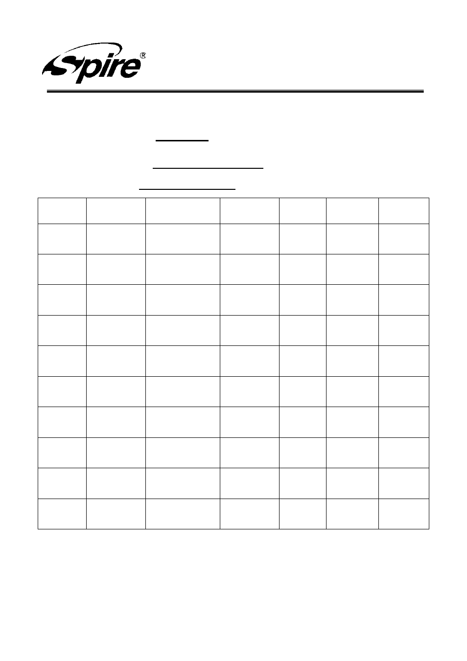 Spire corp, Approval sheet revisement record, Sp854s3 | Spire STARCORE / SP854S3 User Manual | Page 2 / 13