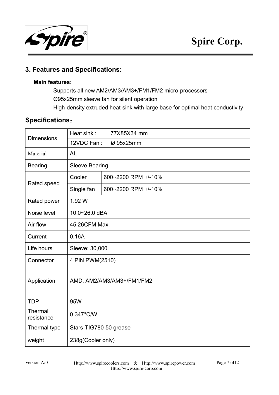 Spire corp | Spire COOLREEF PRO PWM / SP805S3-PWM User Manual | Page 7 / 12