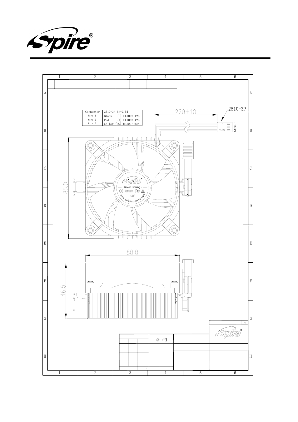 Spire corp, 2 cooler, Version:a/0 page 9 of13 | Spire COOLREEF II / SP804S3-1 User Manual | Page 9 / 13