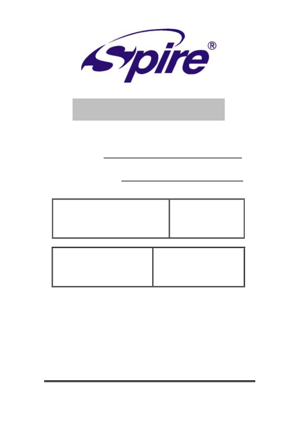 Spire LUNAR II / SP517-1U User Manual | 13 pages