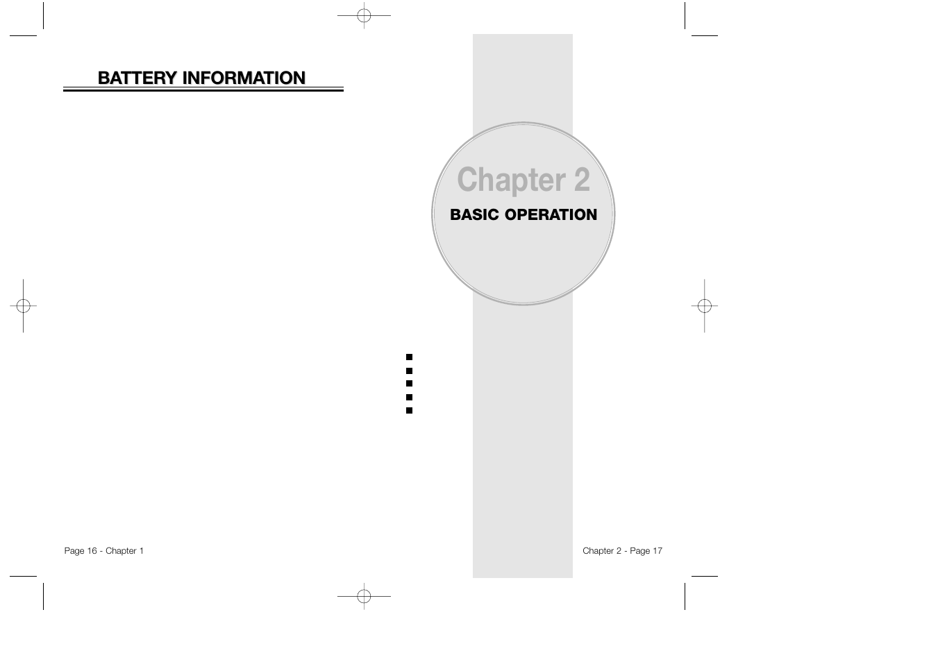 Chapter 2, Ba tter tter y informa y informa tion tion | Audiovox CDM 8500 User Manual | Page 10 / 76
