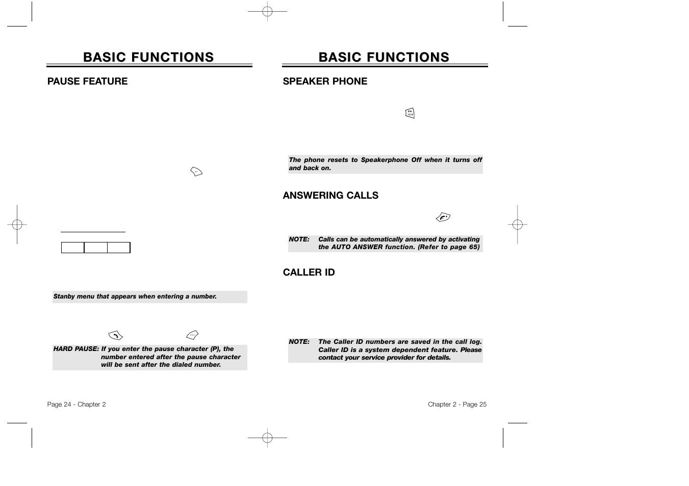 Basic functions | Audiovox CDM 8500 User Manual | Page 14 / 76