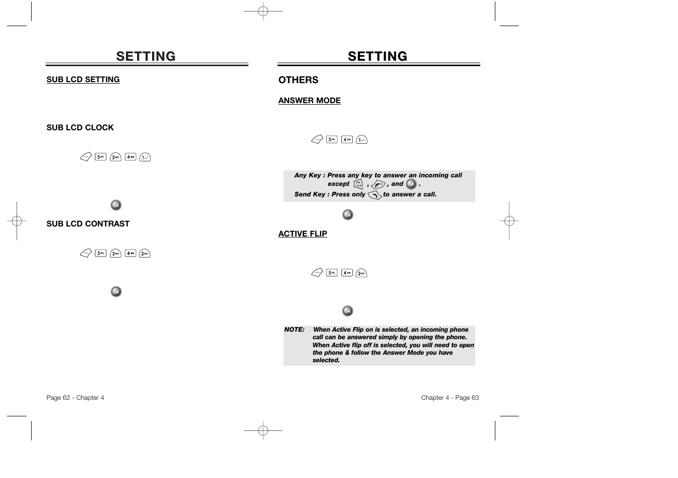 Setting | Audiovox CDM 8500 User Manual | Page 33 / 76