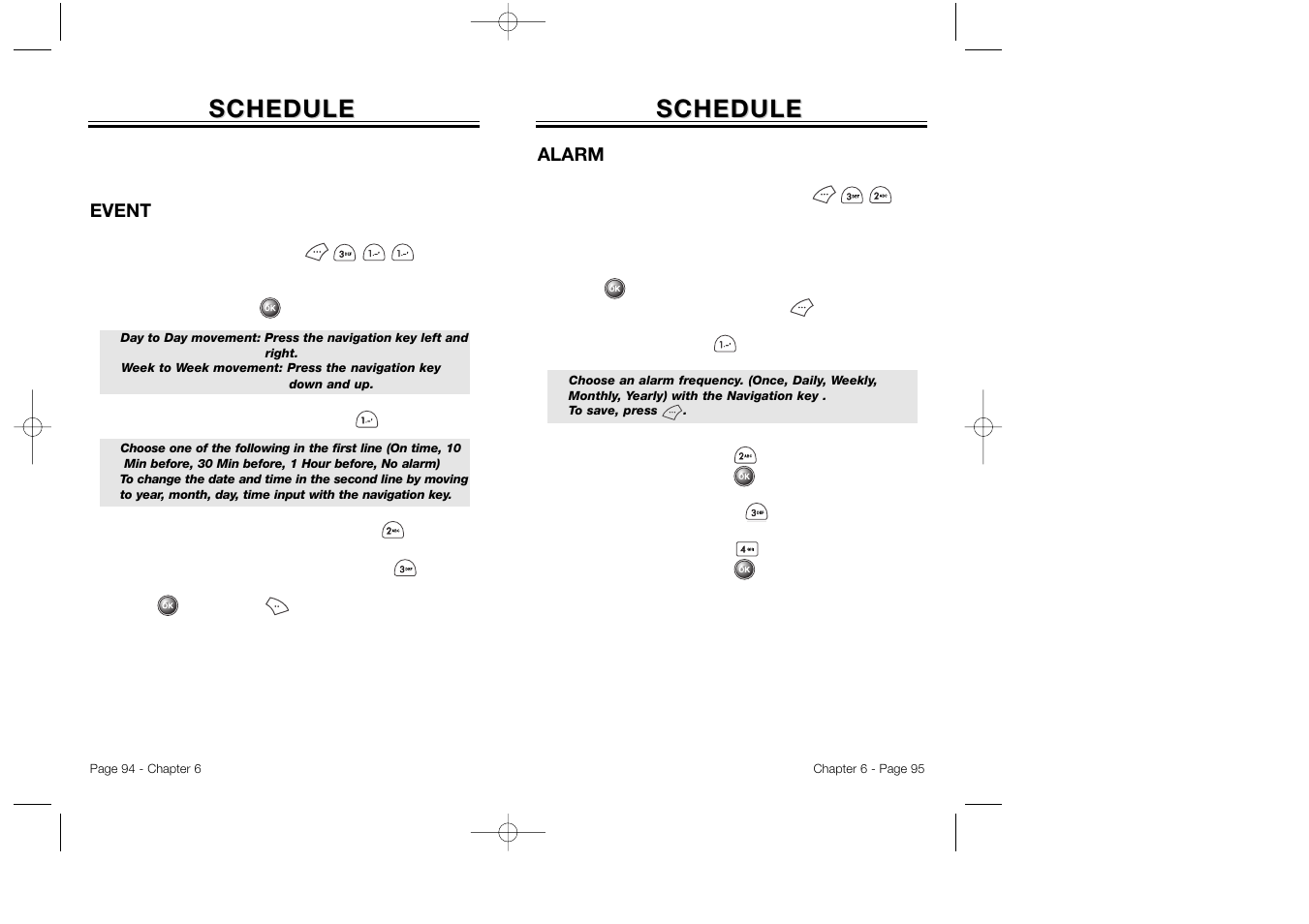 Schedule | Audiovox CDM 8500 User Manual | Page 49 / 76