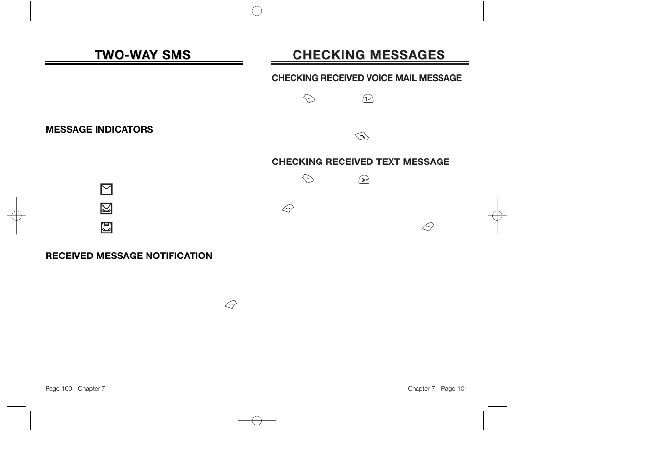 Checking messages, Two-w | Audiovox CDM 8500 User Manual | Page 52 / 76