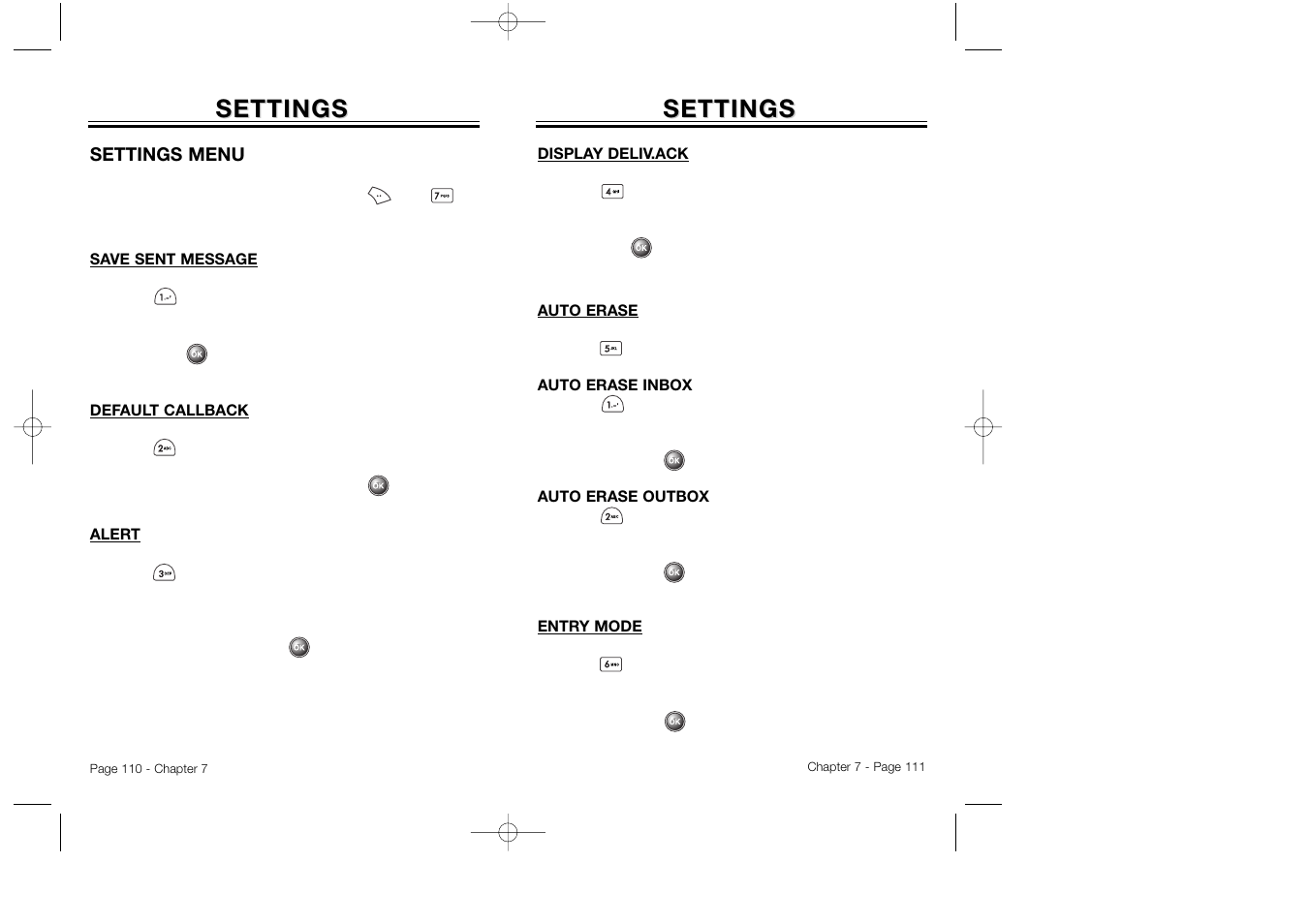 Settings | Audiovox CDM 8500 User Manual | Page 57 / 76