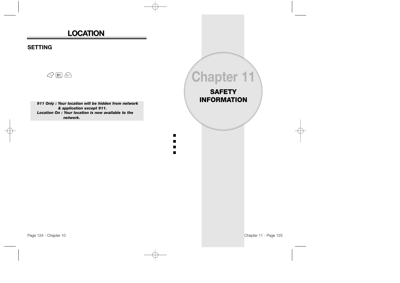 Chapter 11, Loca, Loca tion tion | Audiovox CDM 8500 User Manual | Page 64 / 76