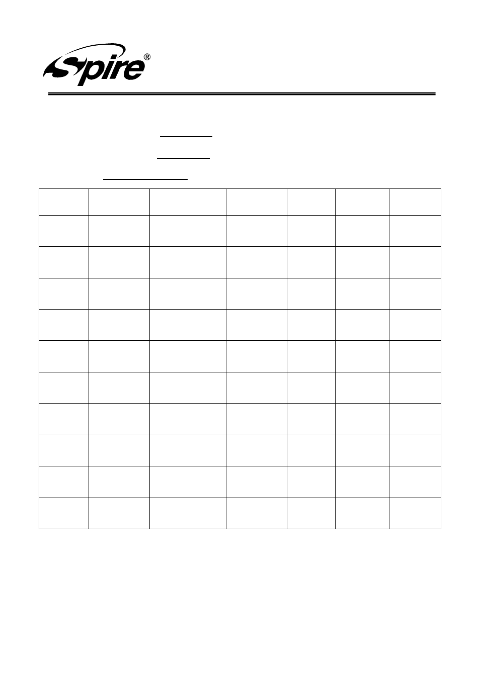 Spire corp, Approval sheet revisement record | Spire POSITIVO 1U / SP953-1U User Manual | Page 2 / 10
