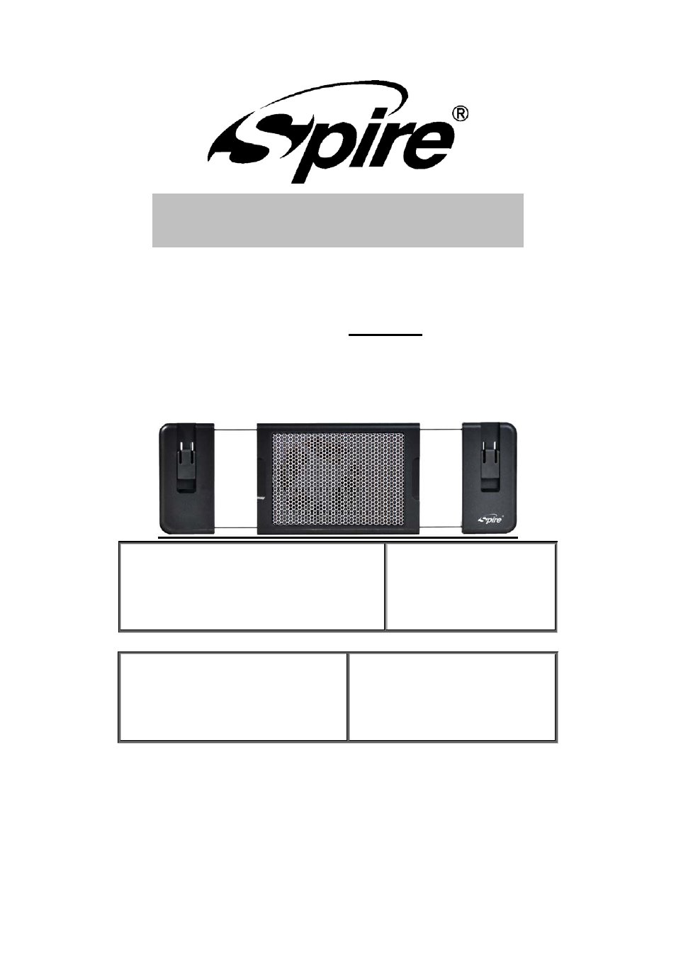 Spire JUNO / SP317AP User Manual | 7 pages