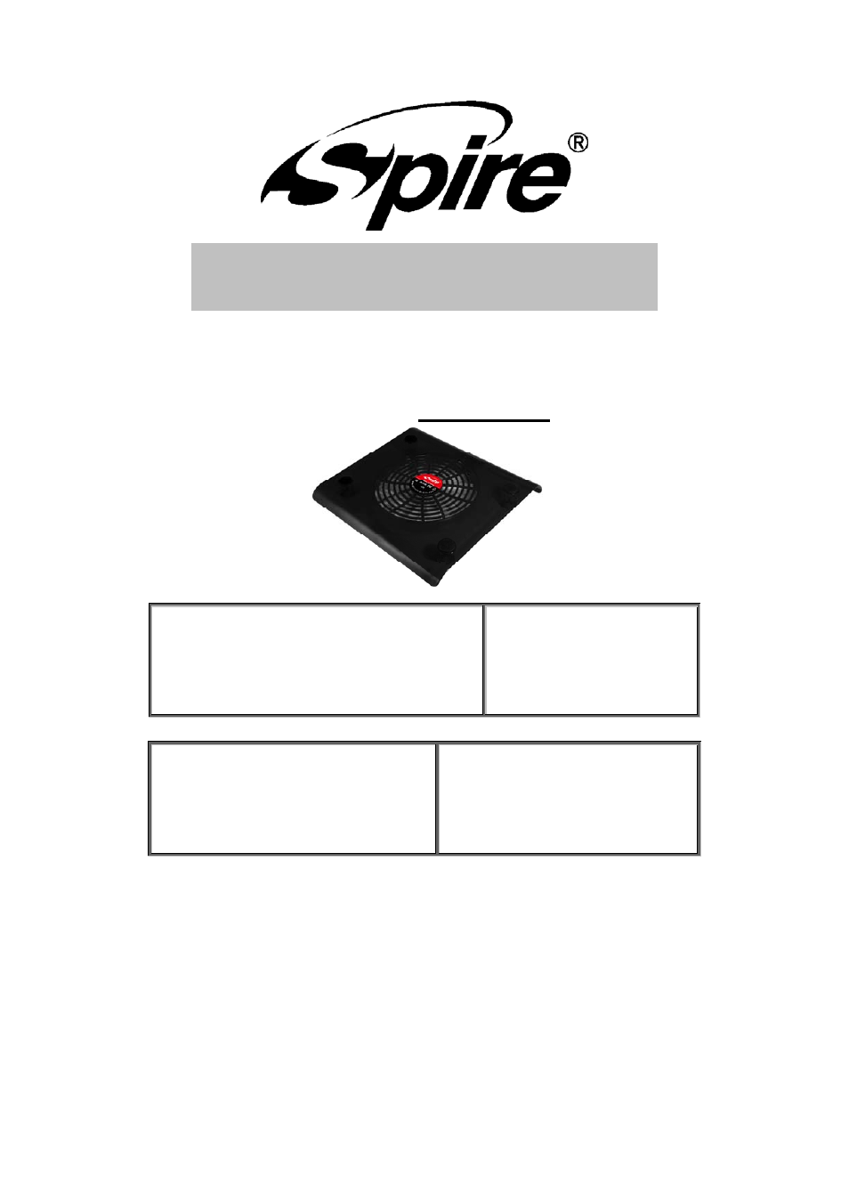 Spire COOLNESS REV.2 / SP-312PB-V2 User Manual | 7 pages