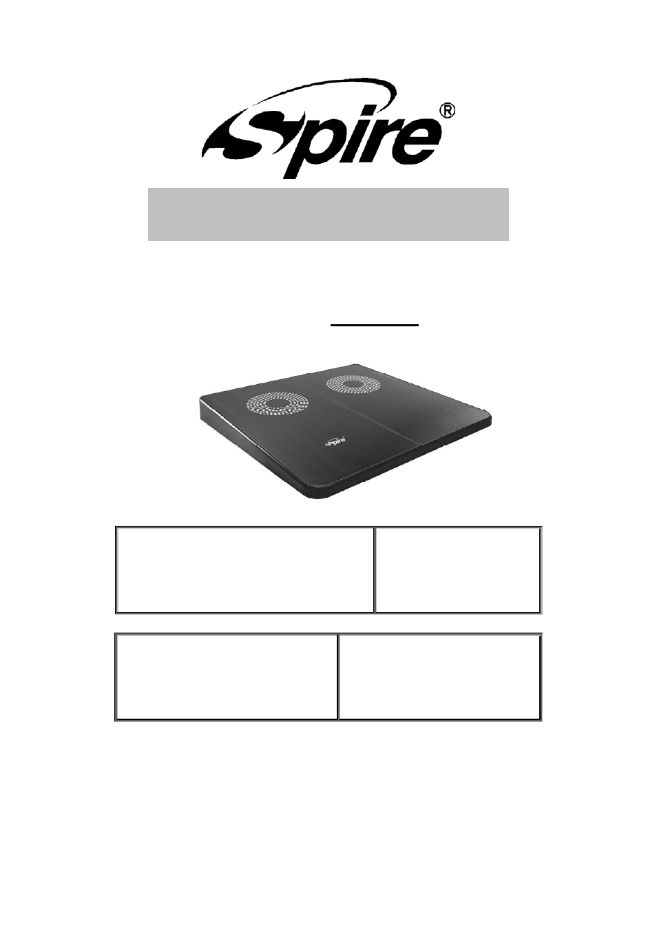 Spire PACIFICBREEZE II / SP302AP-B User Manual | 7 pages