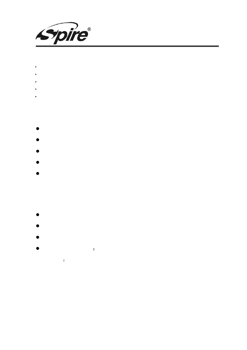 Spire corp, 1 features, 2 specification | Spire ARCHER I / SP-M4001-USB User Manual | Page 4 / 7