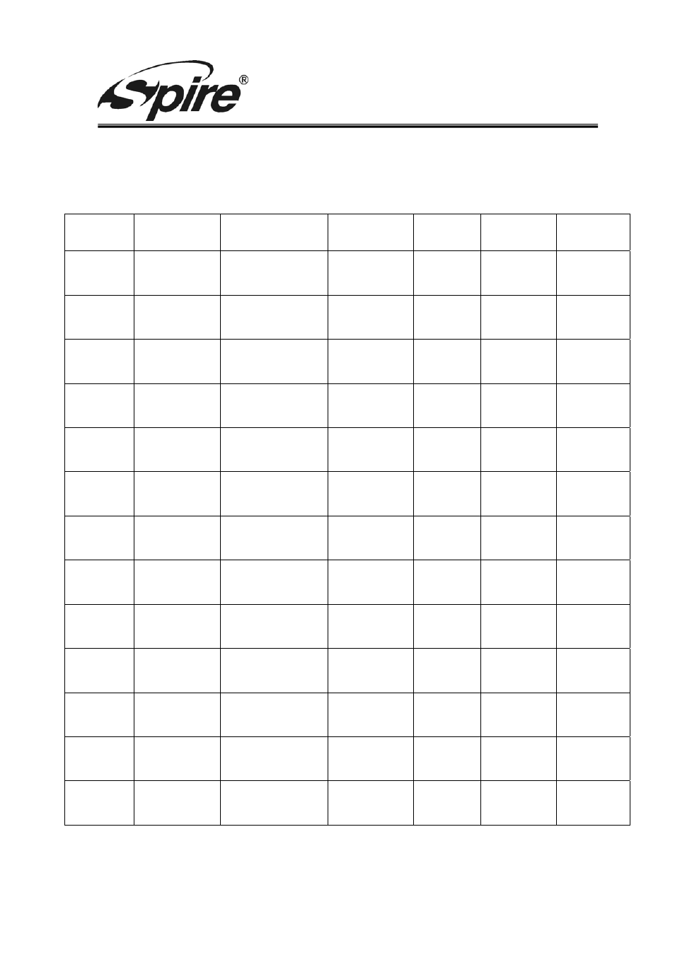 Spire corp, Approval sheet revisement record | Spire GALEX 361 / SP-M1002-USB User Manual | Page 2 / 7