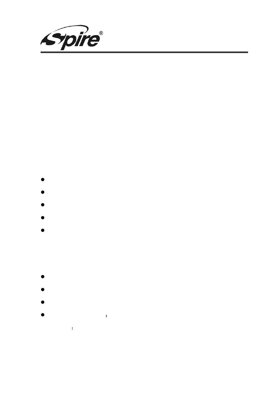 Spire corp, 1 features, 2 specification | Spire GALEX 361 / SP-M1002-USB User Manual | Page 4 / 7