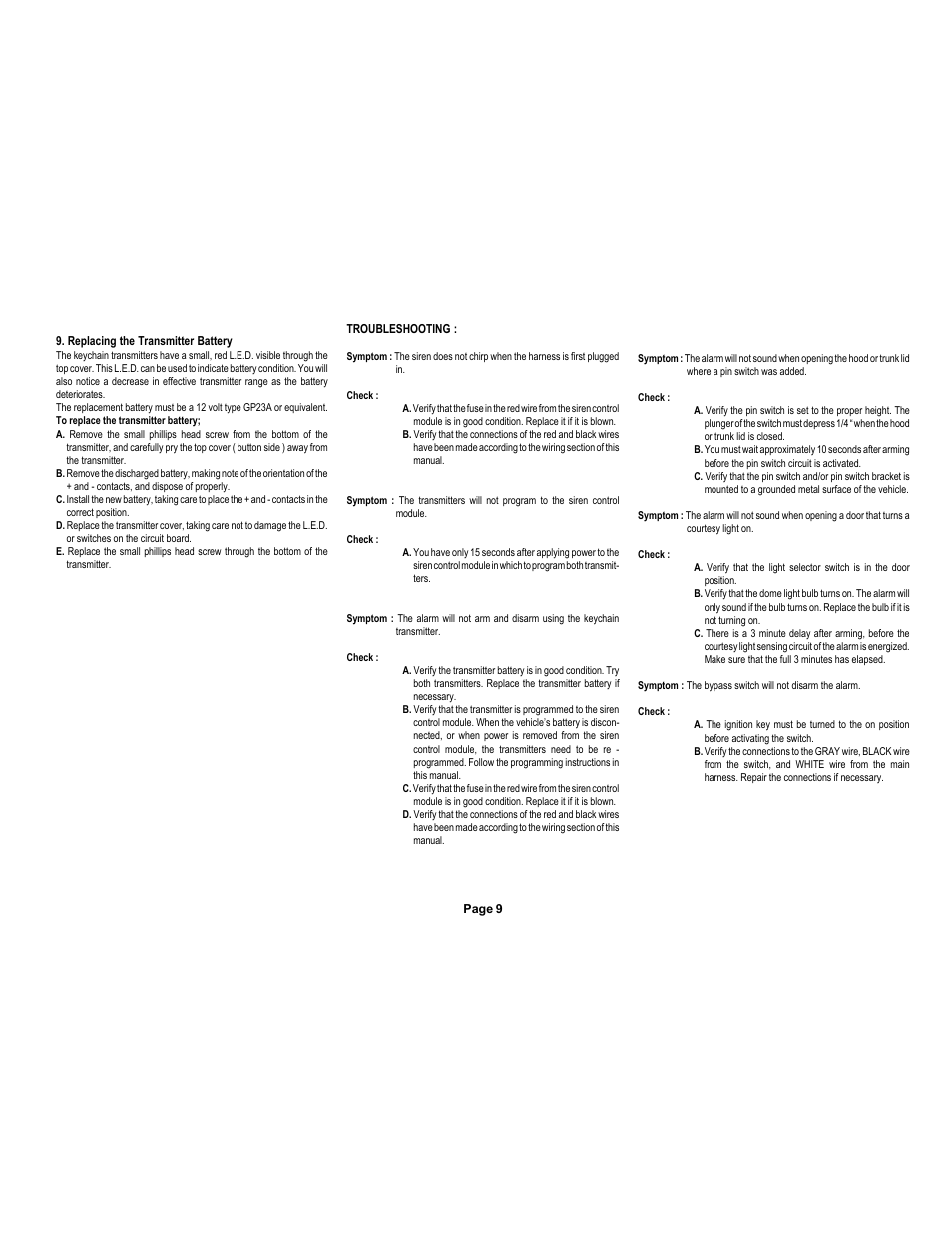 Audiovox TSP-575 User Manual | Page 11 / 32