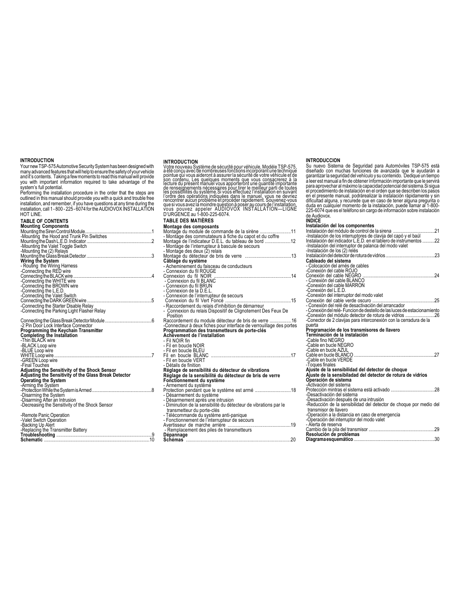 Audiovox TSP-575 User Manual | Page 2 / 32