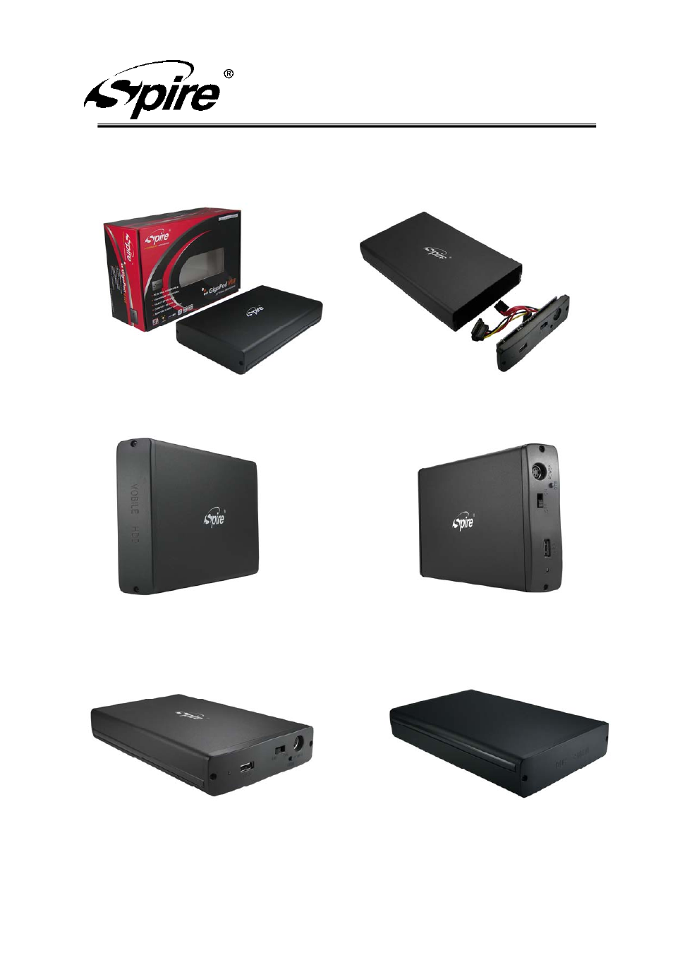 Spire corp | Spire GIGAPOD VIII SATA / SP166SUO-BK-EU User Manual | Page 6 / 10