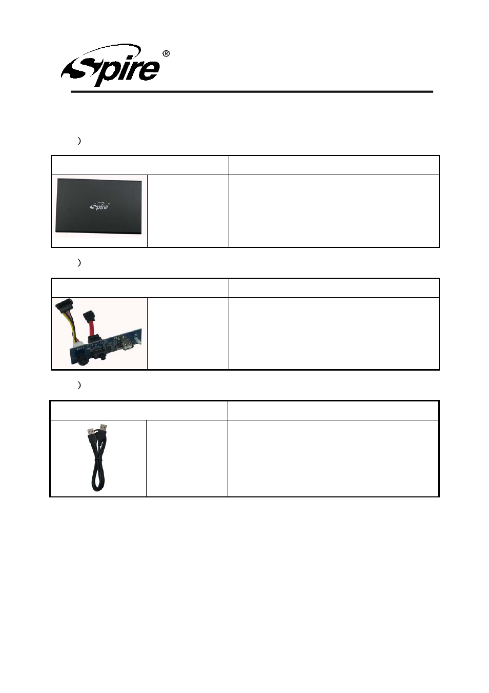Spire corp, Case | Spire GIGAPOD VIII SATA / SP166SUO-BK-EU User Manual | Page 7 / 10
