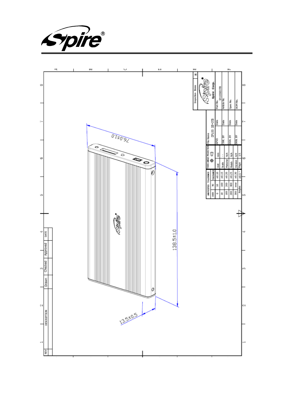Spire corp | Spire MINIPOD USB 2.0 / SP155SEO-BK User Manual | Page 8 / 11