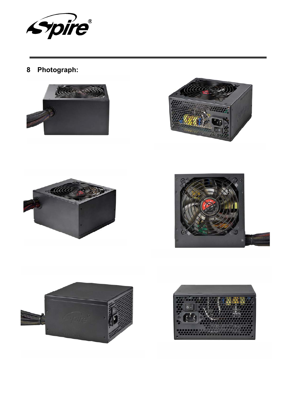 Spire corp | Spire SILENTEAGLE 650W / SP-ATX-650WTB-APFC-2 User Manual | Page 17 / 18