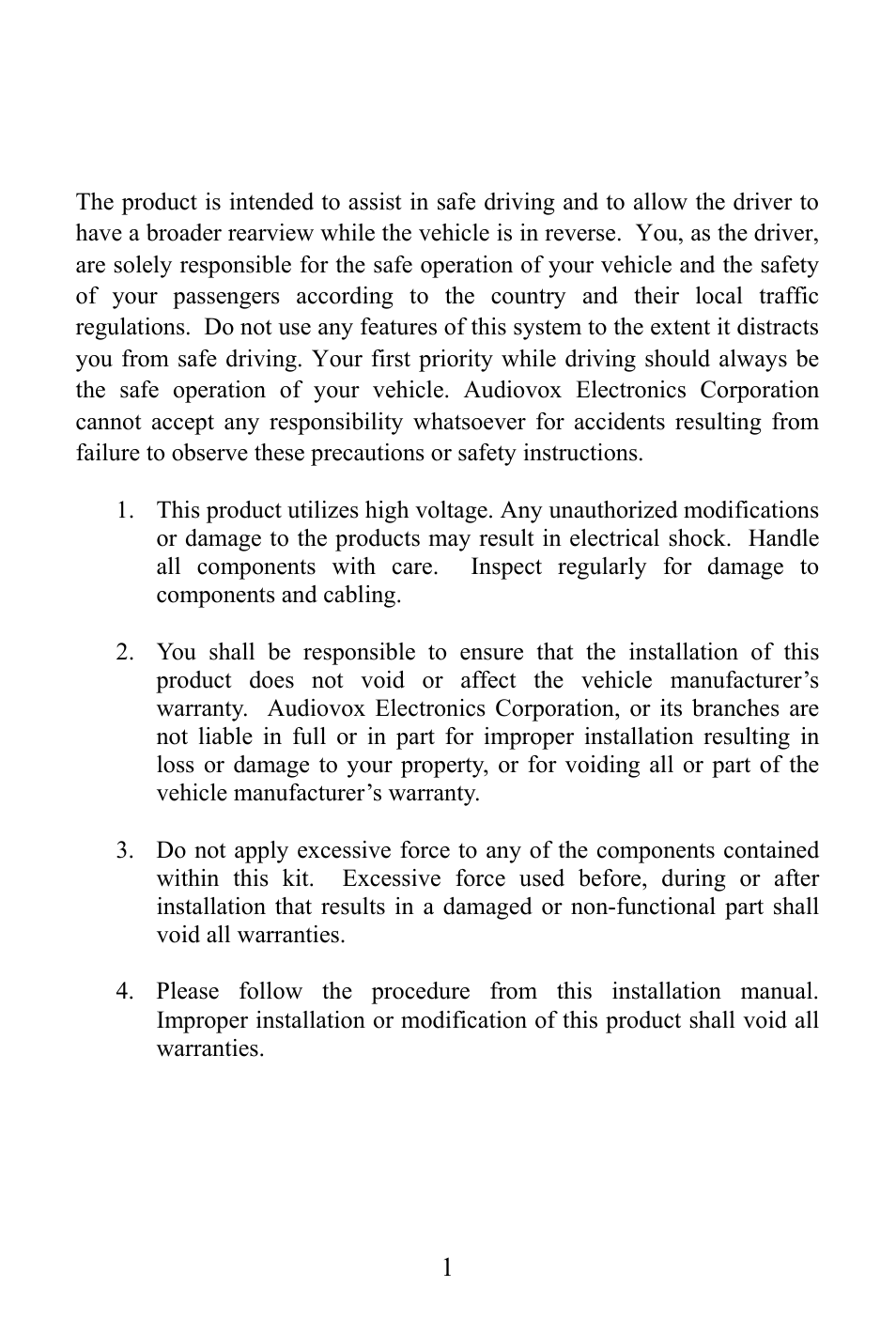 Cautions | Audiovox LCMR6CT User Manual | Page 2 / 17