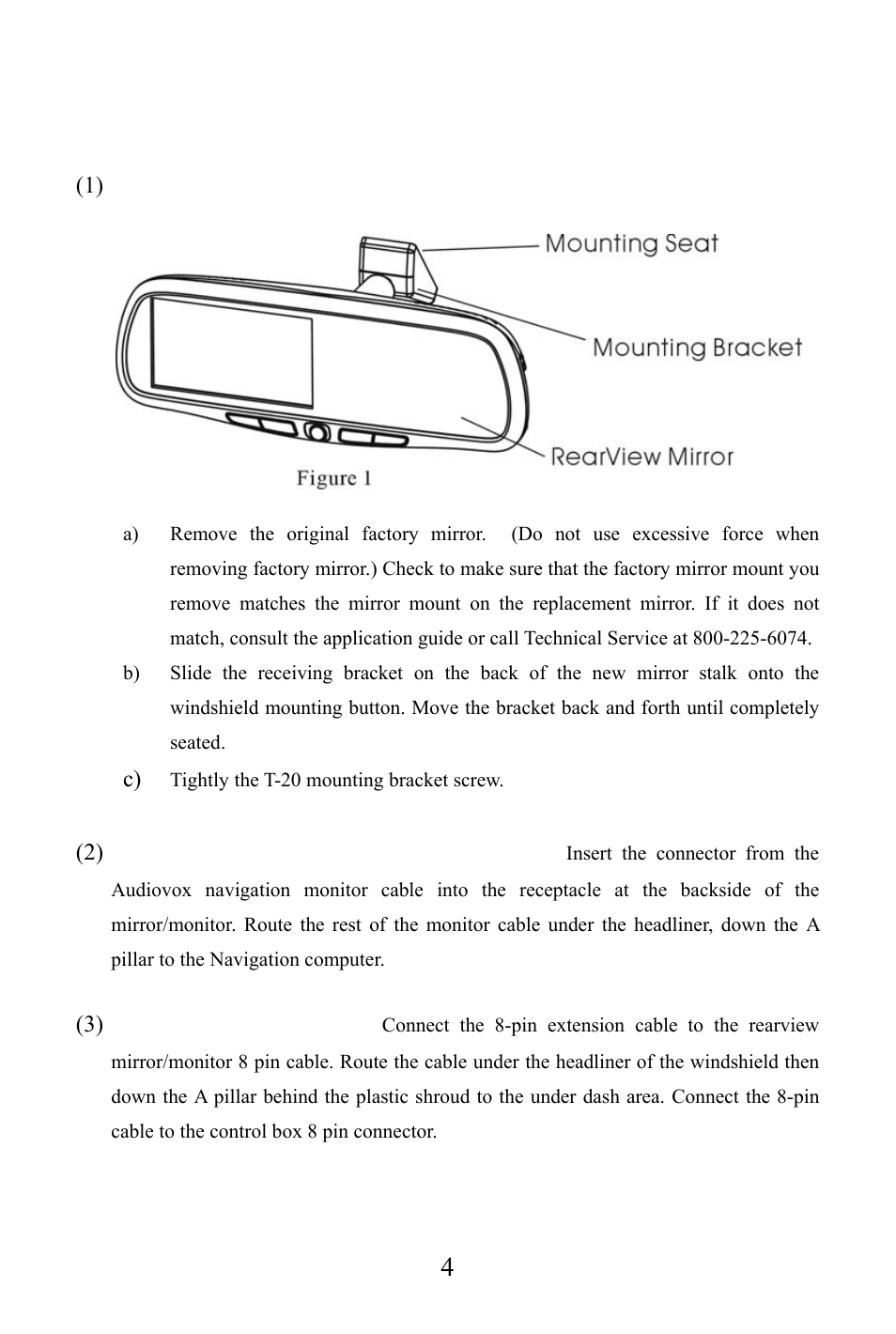 Installation instructions | Audiovox LCMR6CT User Manual | Page 5 / 17