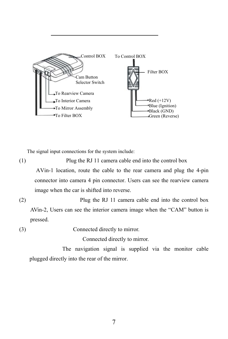 Signal inputs | Audiovox LCMR6CT User Manual | Page 8 / 17