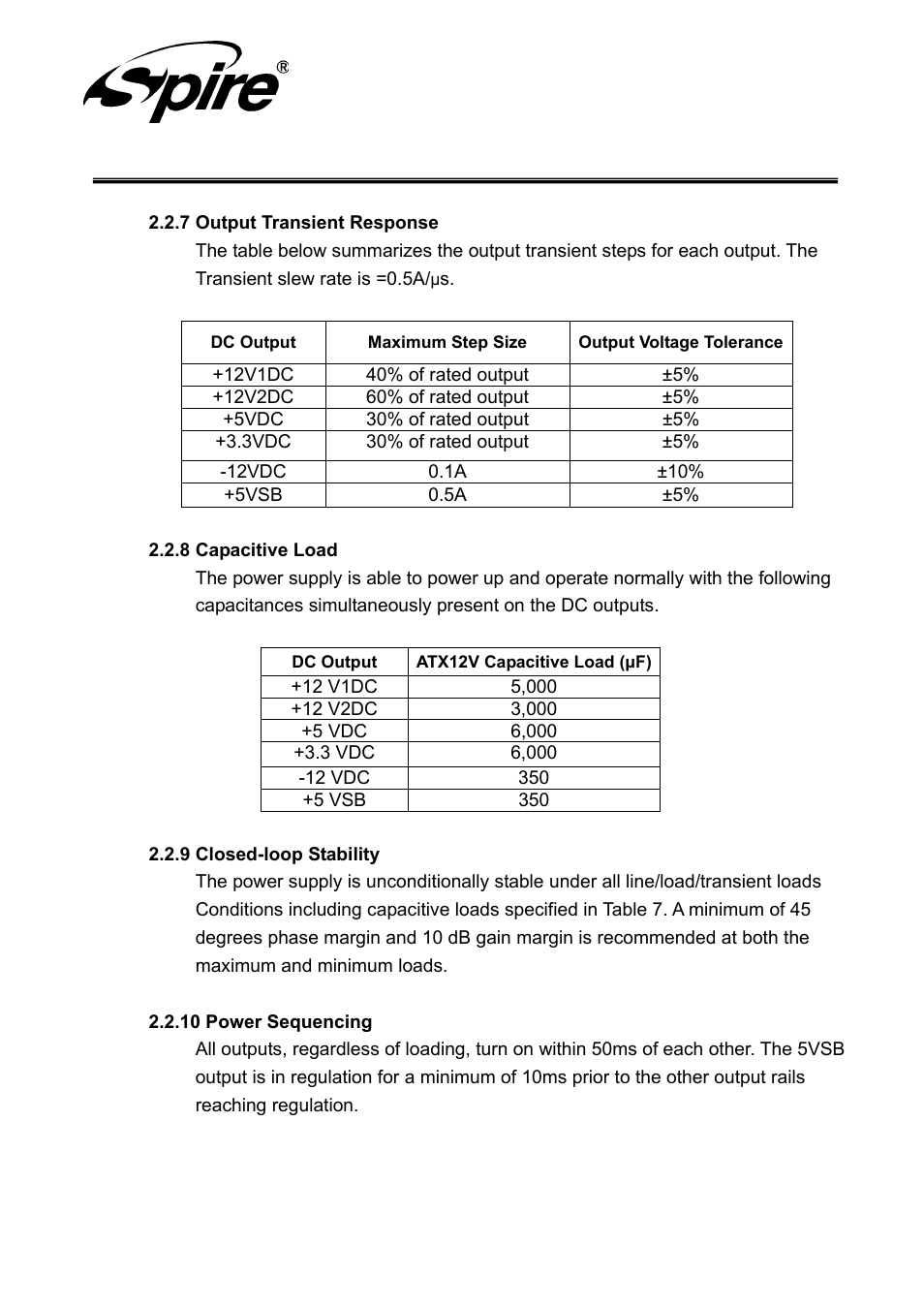 Spire corp | Spire SILENTEAGLE 550W / SP-ATX-550WTB-APFC-2 User Manual | Page 9 / 18
