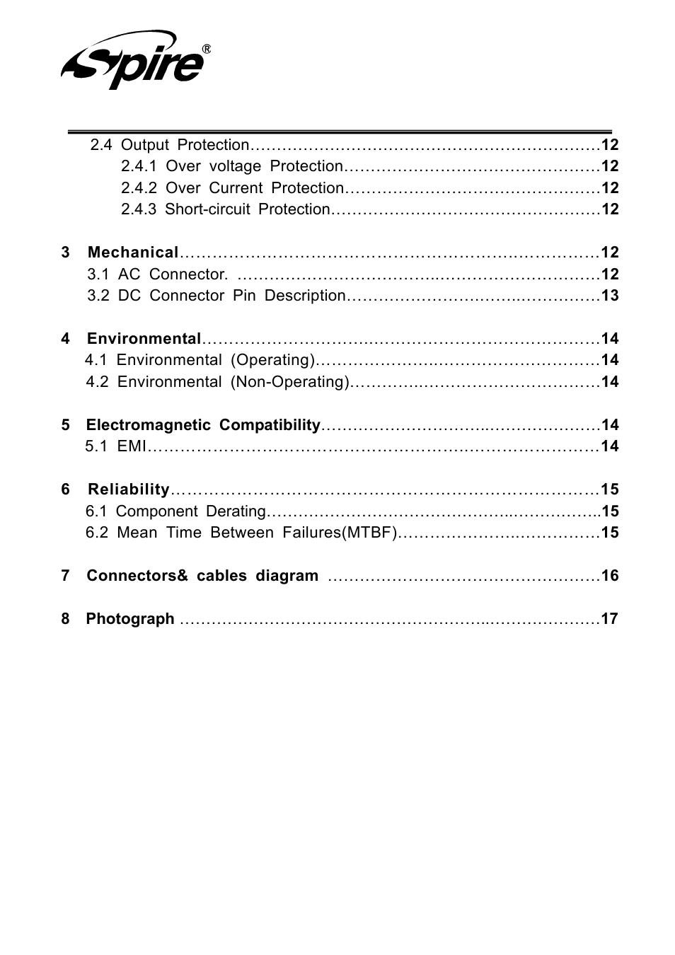 Spire corp | Spire LACKDRAGON 600 / SP-R-600WTB-PFC User Manual | Page 4 / 18