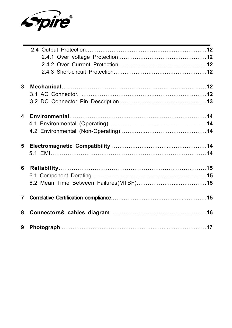 Spire corp | Spire BLACKDRAGON 400 / SP-R-400WTB-PFC User Manual | Page 4 / 18